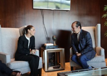Claudia Sheinbaum se reúne con canciller de Panamá rumbo a la Cumbre G20 en Brasil
