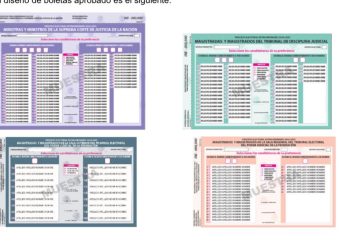 Aprueba INE diseño de boletas con las que se elegirán diversos cargos del Poder Judicial