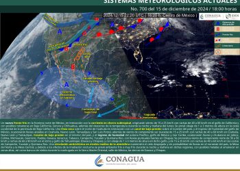 El frente frío 15 se extenderá sobre el país ocasionando bajas temperaturas