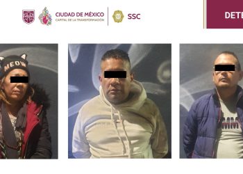 Tras persecución, caen tres personas por robo de autopartes