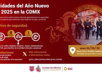 Con motivo de las “Festividades del año Nuevo chino”, la SSC implementa dispositivo de seguridad y vialidad