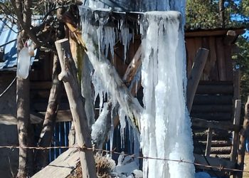 La Rosilla, Durango con temperaturas de menos 17 grados