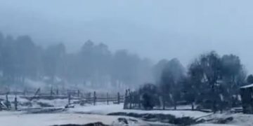 Durango se viste de blanco por caída de nieve