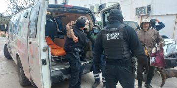 Policías de Tamaulipas recorren el Estado para rescatar a personas del frío