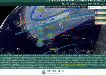 Masa de aire frío polar provocará bajas temperaturas en el norte del país
