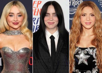 Billie Eilish, Sabrina Carpenter y Shakira en la gala de los Grammy
