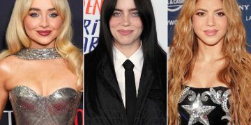 Billie Eilish, Sabrina Carpenter y Shakira en la gala de los Grammy