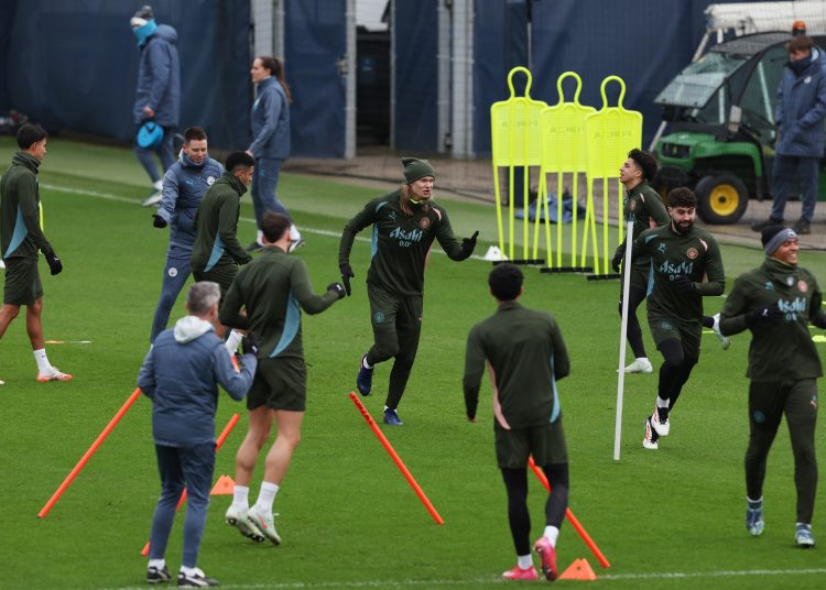 Manchester City entrena / Foto EFE