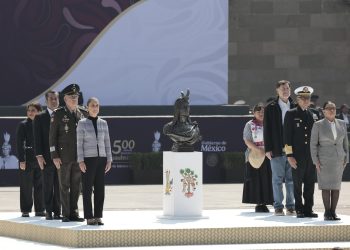 Sheinbaum encabeza funerales por los 500 años de la ejecución del emperador Cuauhtémoc