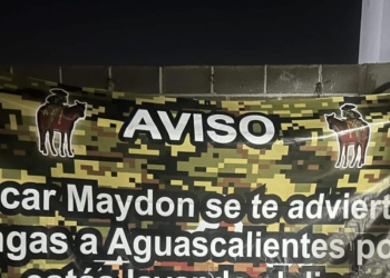 Colocan narcomantas en Aguascalientes; amenazan a cantante de corridos