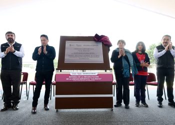Con inversión de 17 mdp rehabilitan unidad deportiva en Calimaya