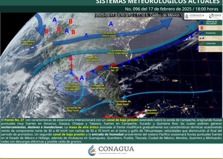 SMN prevé lluvias en la CDMX
