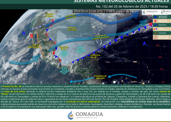SMN prevé lluvias en el centro del país
