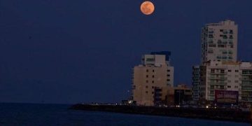 Eclipse de luna noche del 13 y madrugada del 14 de febrero, se podrá observar en Veracruz