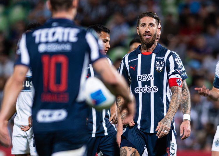 during the round of 16 second leg match between Monterrey and Vancouver Whitecaps  as part of the CONCACAF Champions Cup 2025, at TSM Corona Stadium on March 12, 2025 in Torreon, Coahuila, Mexico.