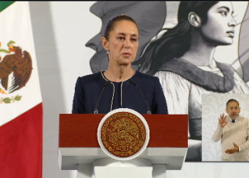 La presidenta de Mexico, Claudia Sheinbaum en su conferencia matutina