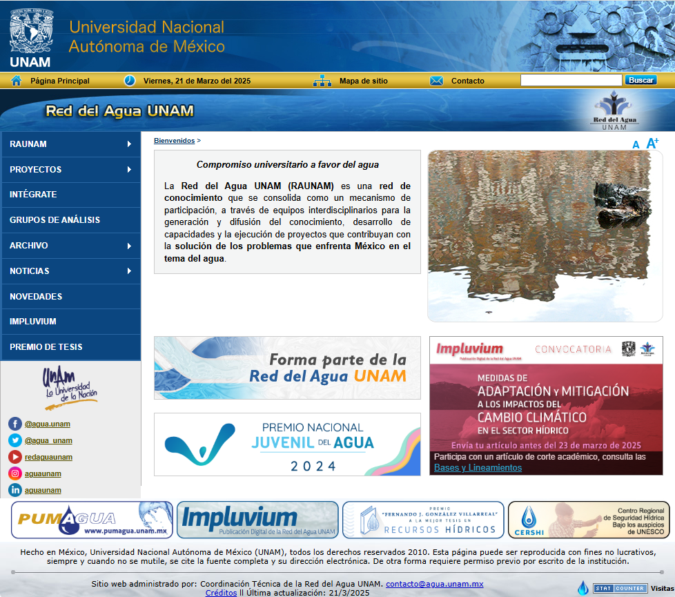 Red del agua UNAM