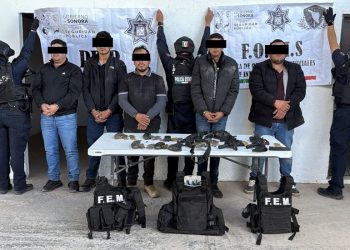 Desarticulan células delictivas y aseguran arsenal en Sonora