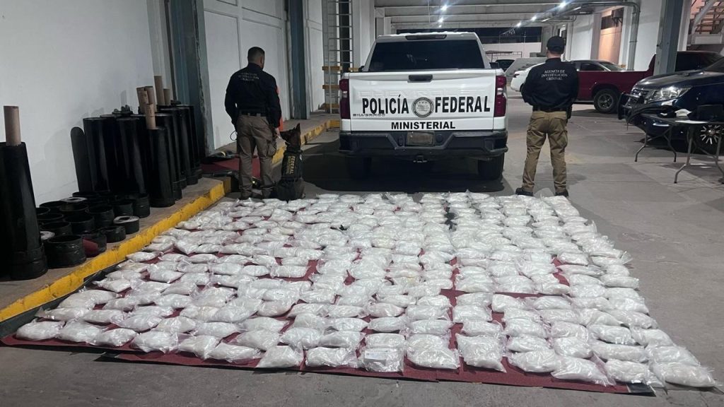 Confiscan 138 kilogramos de metanfetaminas