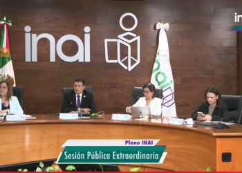 Comisionados del INAI llevan a cabo su última sesión