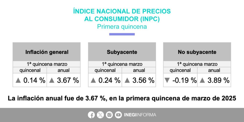Gráfica sobre la inflación general anual