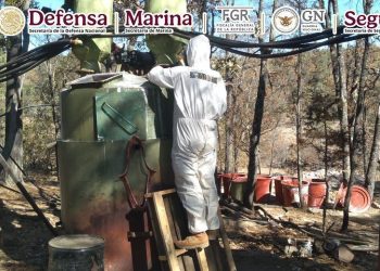 Marina asegura mega laboratorio en Zacatecas
