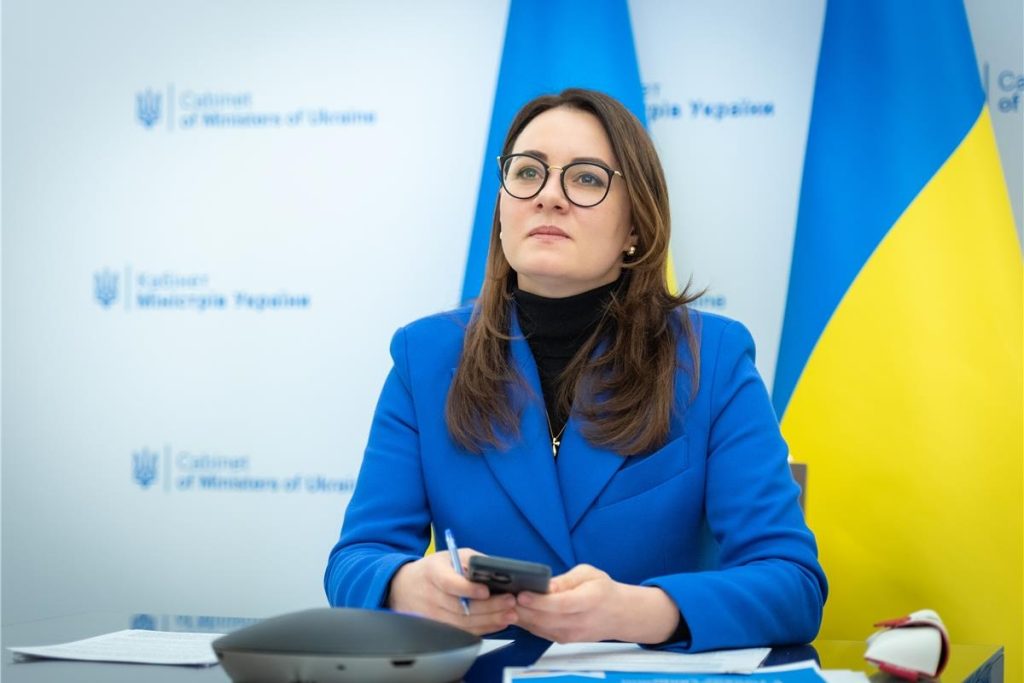 La ministra de Economía de Ucrania, Yulia Sviridenko