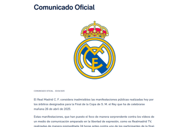 El Real Madrid inconforme con árbitros designados para la Copa del Rey