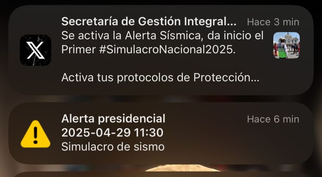 Se lleva a cabo el Simulacro Nacional 2025