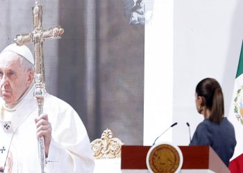 Discrepan senadores por ausencia de la presidenta Sheinbaum en funerales del Papa