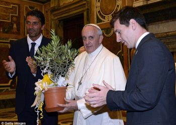 Messi recuerda al papa Francisco