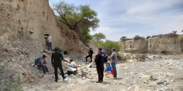 Encuentran restos de un mamut en la zona del altiplano de Tamaulipas