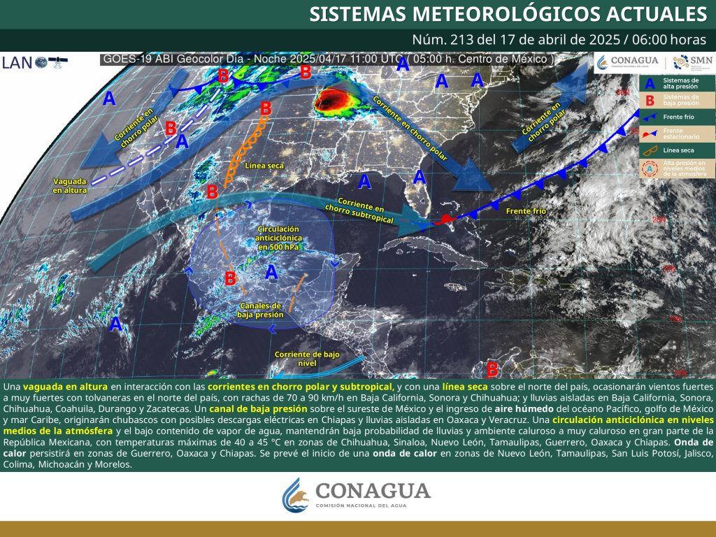 Prevén ambiente caluroso en el país