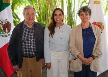Recibe Mara Lezama al Secretario General de la ONU