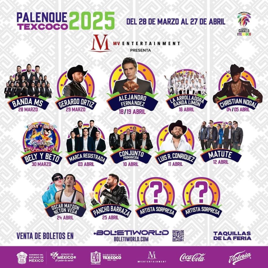 Cartelera del Feria del Caballo 2025
