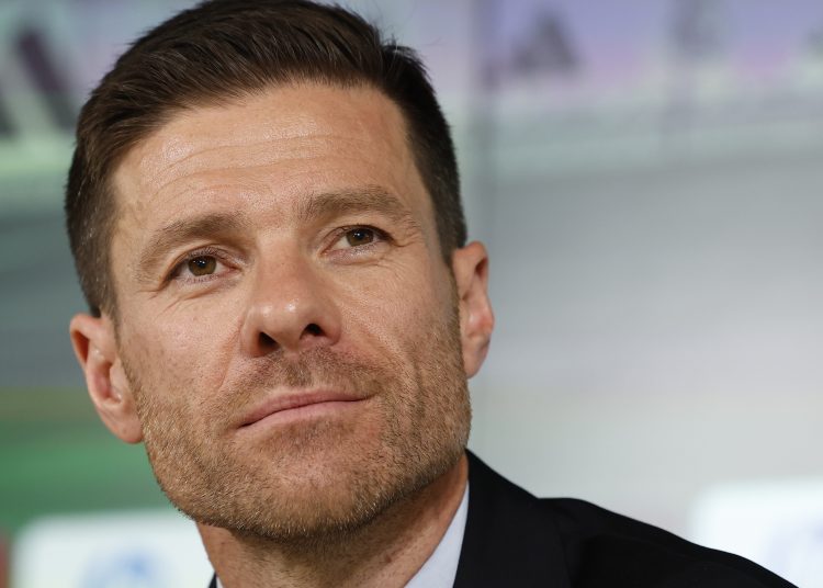 MADRID, 26/05/2025.- El exjugador del Real Madrid Xabi Alonso es presentado como nuevo entrenador del equipo este lunes en Madrid. EFE/Chema Moya