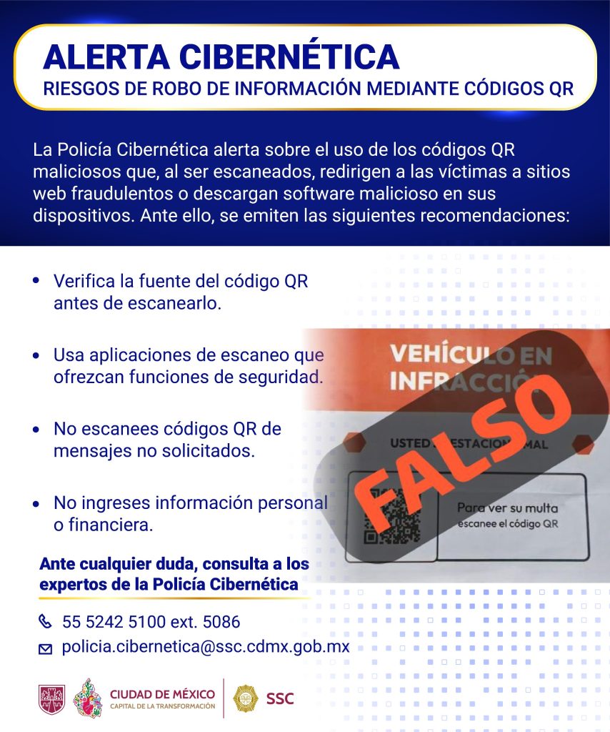Detectan uso de códigos QR para robar información