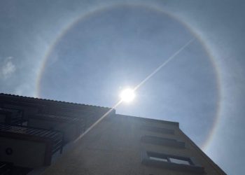 Halo Solar sorprende a capitalinos; aquí por qué se forman