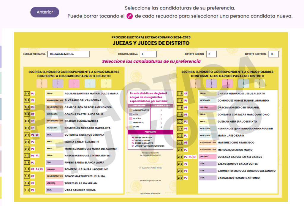 Practica tu voto para el 1 de junio