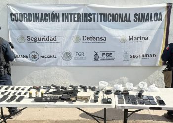 Sinaloa: Lanzagranadas y “cuernos de chivo”, en esculque en el penal de Aguaruto