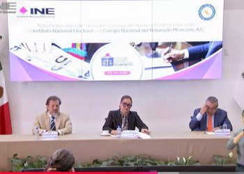 El INE y el notariado mexicano firmaron convenio para que haya asesoría gratuita en denuncias