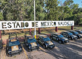 Unas 200 patrullas y drones con alta tecnología entrega la gobernadora del Edomex