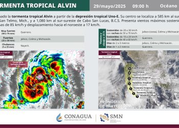 Depresión Tropical Uno-E se intensifica a tormenta ‘Alvin’