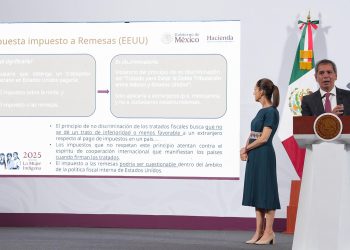Sheinbaum asegura que impuesto a remesas es violatorio del T-MEC