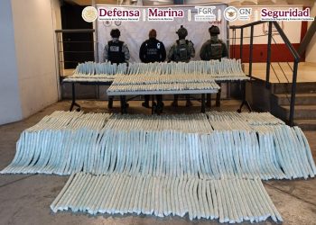 En Baja California, aseguran cerca de 300 kilos de metanfetamina en un vehículo de carga