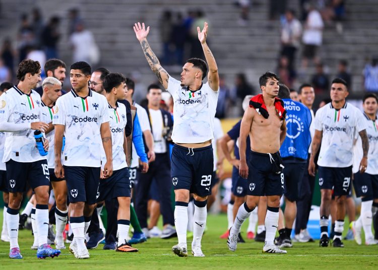 Lucas Ocampos of Monterrey during the FIFA Club World Cup 2025 Group - E match between Urawa Red Diamonds and CF Monterrey at Rose Bowl Stadium on June 25, 2025 in Pasadena, California, United States.