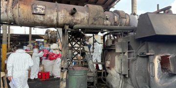 FGR destruye e inhabilita más de siete toneladas y 14 mil litros de precursores químicos en Nayarit