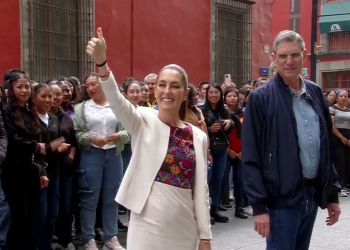 Claudia Sheinbaum emite su voto en Elección Judicial