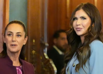 Kristi Noem acusa a Sheinbaum de alentar protestas en LA