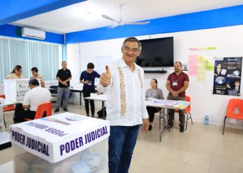 Gobernador de Tamaulipas destaca jornada electoral en paz